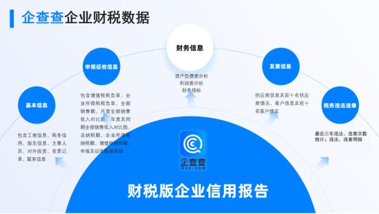 企查查業(yè)內(nèi)首創(chuàng) 打通財(cái)稅數(shù)據(jù)，一鍵洞悉企業(yè)真實(shí)經(jīng)營(yíng)狀況